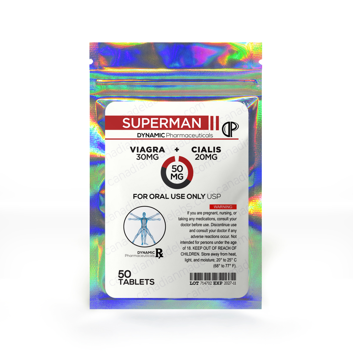 SUPERMAN 50MG 50 Tablets
