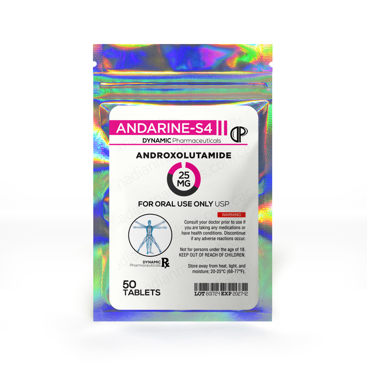 ANADARINE-S4 25MG 50 Tablets